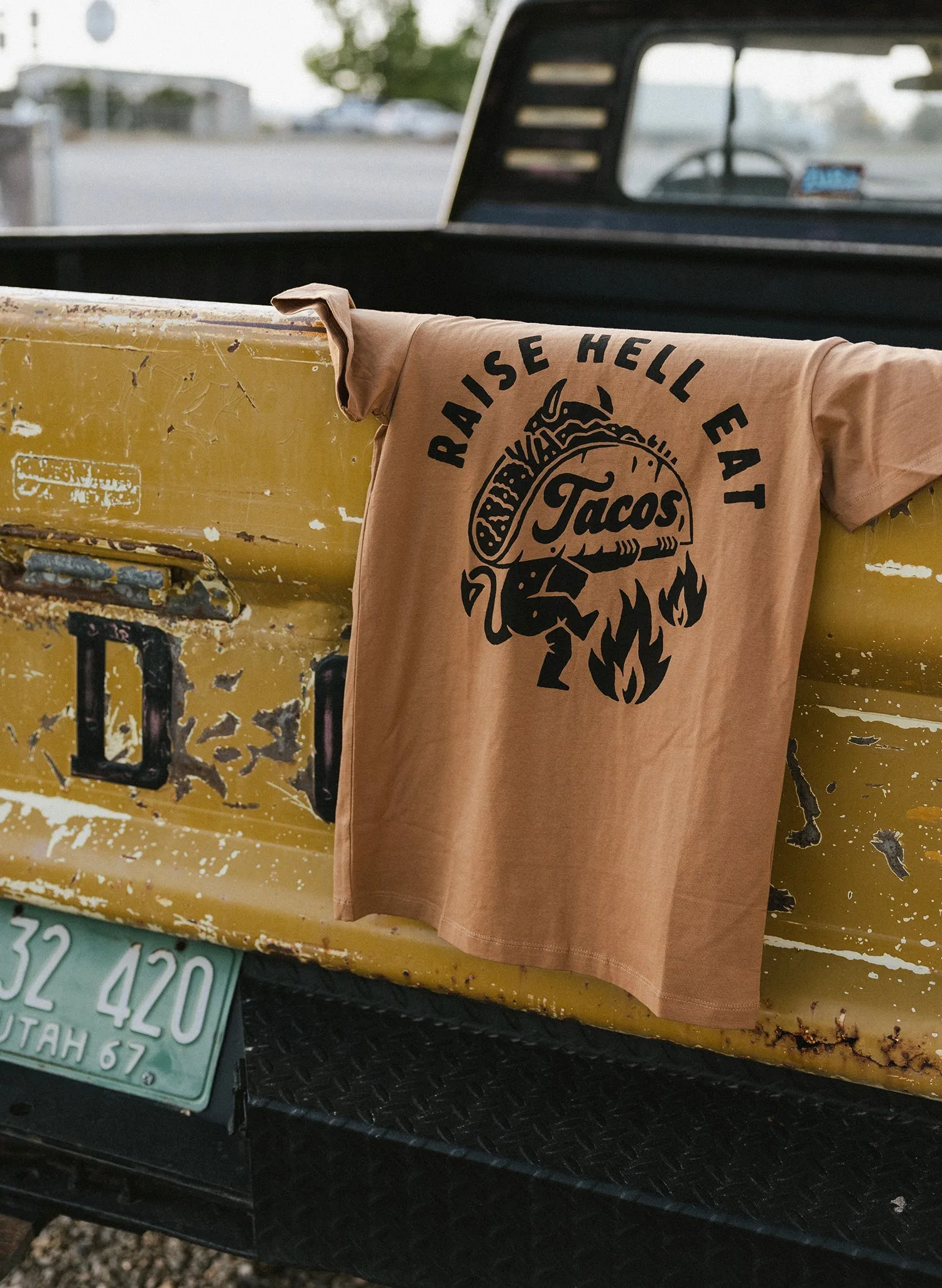 Raise Hell Eat Tacos Tee sold by Pretty Attitude product image thumbnail 5