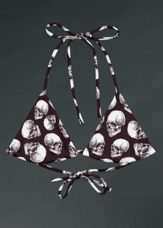 Skull Print Bikini Top sold by Pretty Attitude
