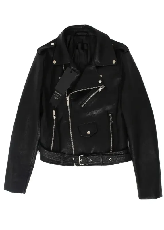 Midnight Rider Vegan Leather Moto Biker Jacket sold by Pretty Attitude