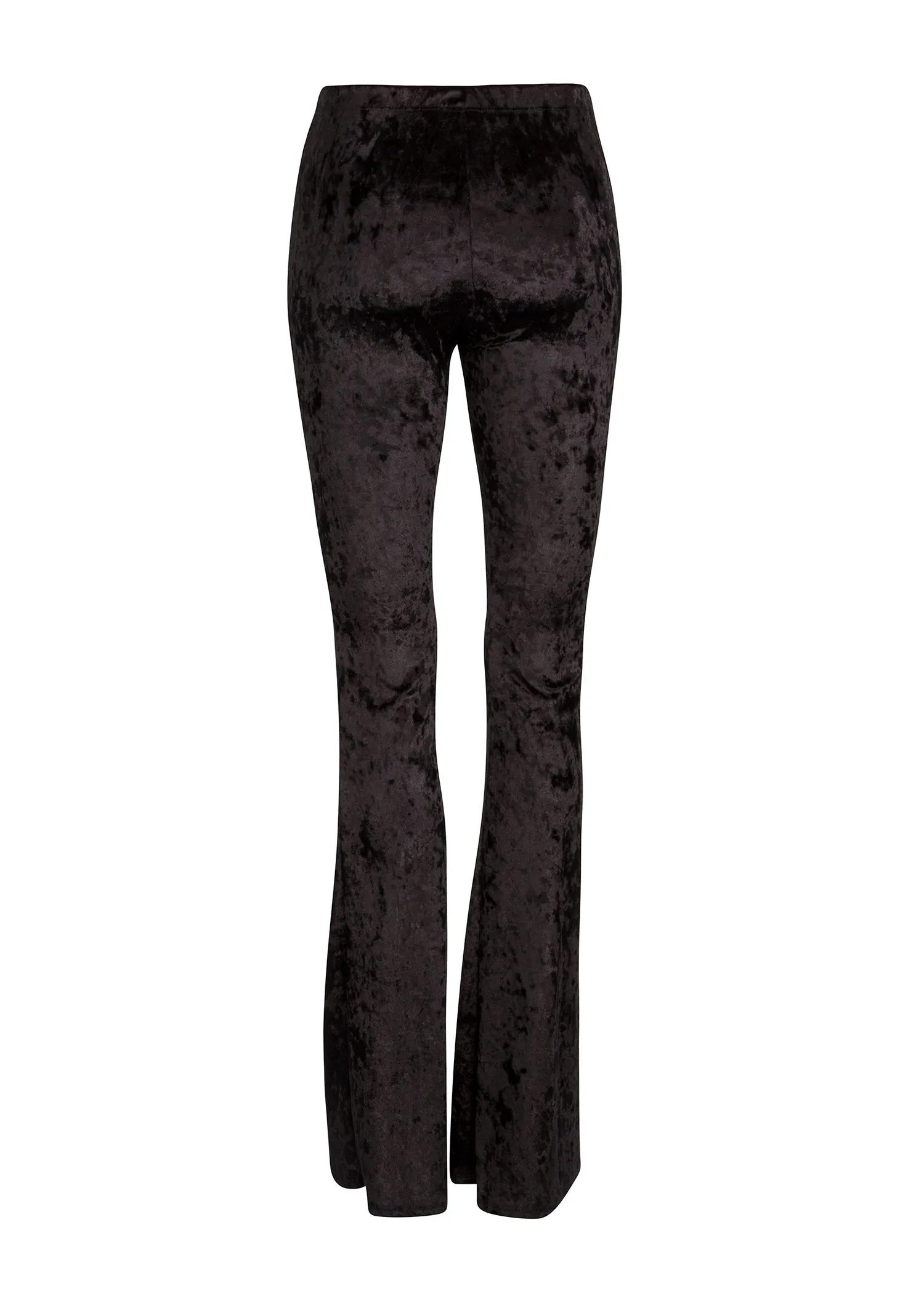 Black Velvet Flared Bell Bottom Pants sold by Pretty Attitude product image thumbnail 2