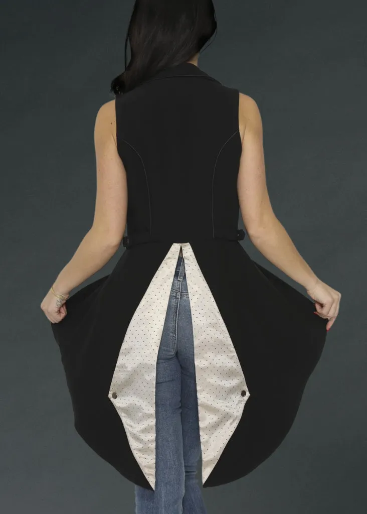 Sleeveless Two Tone Gothic Vest sold by Pretty Attitude product image thumbnail 4