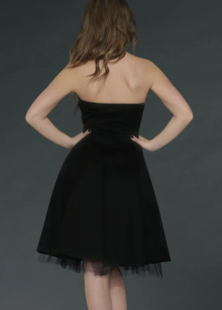 Strapless Gothic Dress with Corset Lacing sold by Pretty Attitude product image thumbnail 2