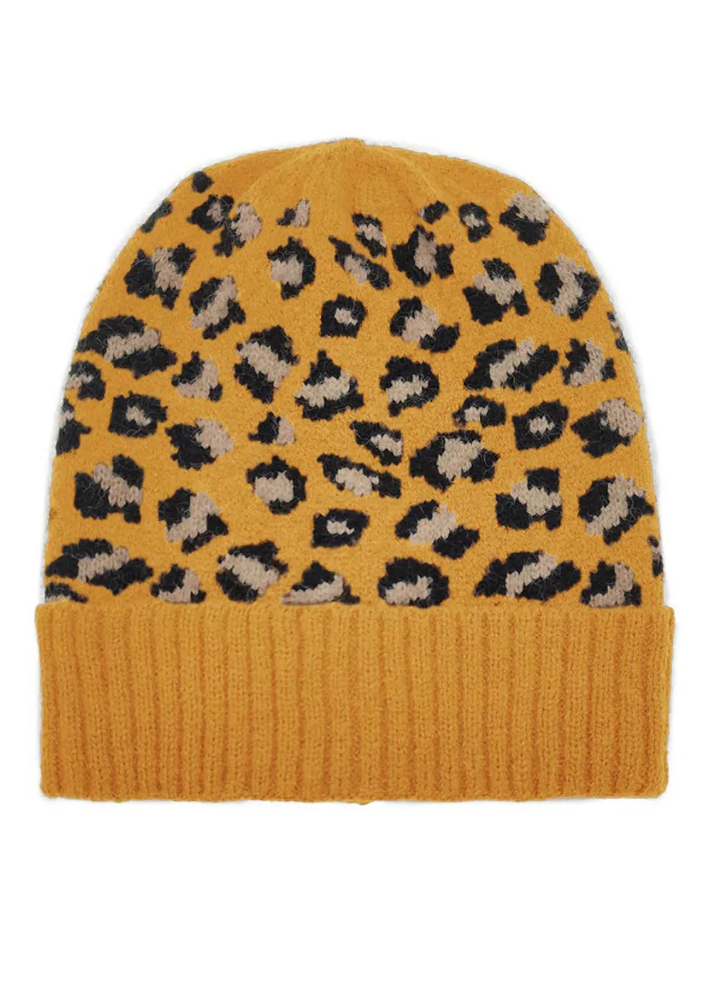 70s Revival Leopard Knit Beanie sold by Pretty Attitude
