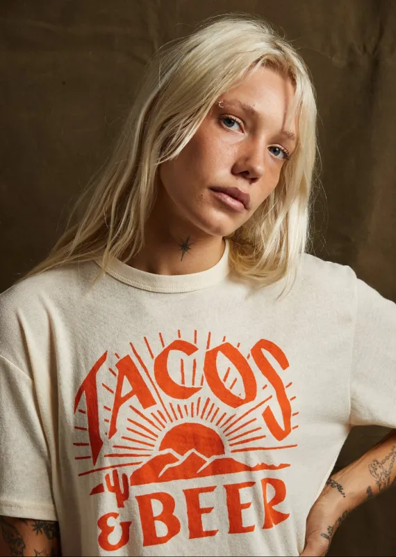 Tacos & Beer Tee sold by Pretty Attitude