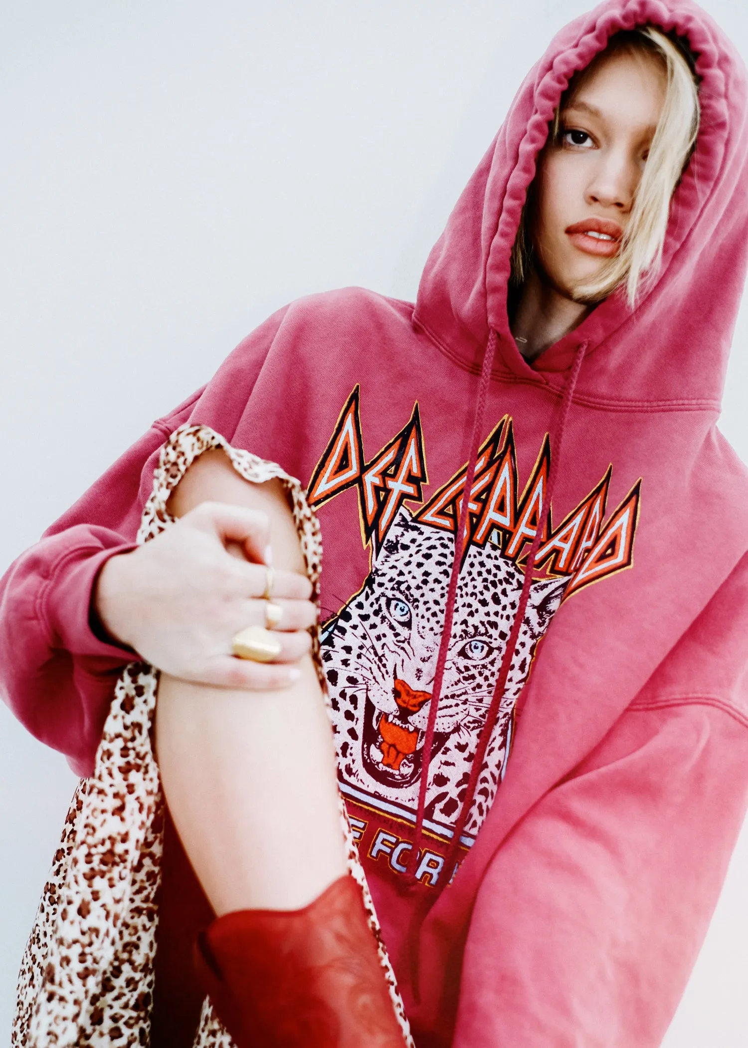Def Leppard Too Late For Love Oversized Hoodie by Daydreamer LA sold by Pretty Attitude product image thumbnail 5