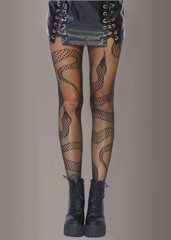 Slither Snake Fishnet Tights sold by Pretty Attitude
