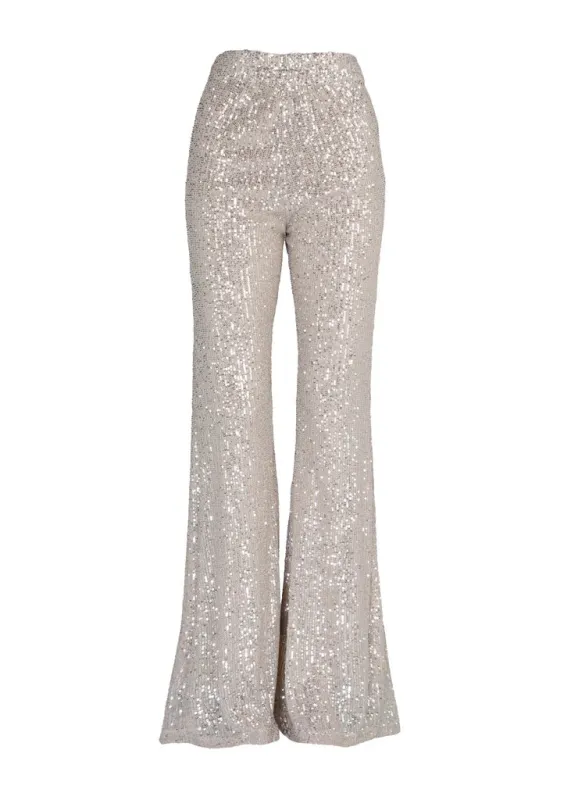 Shine On Sequin Glitter Flare Pants sold by Pretty Attitude