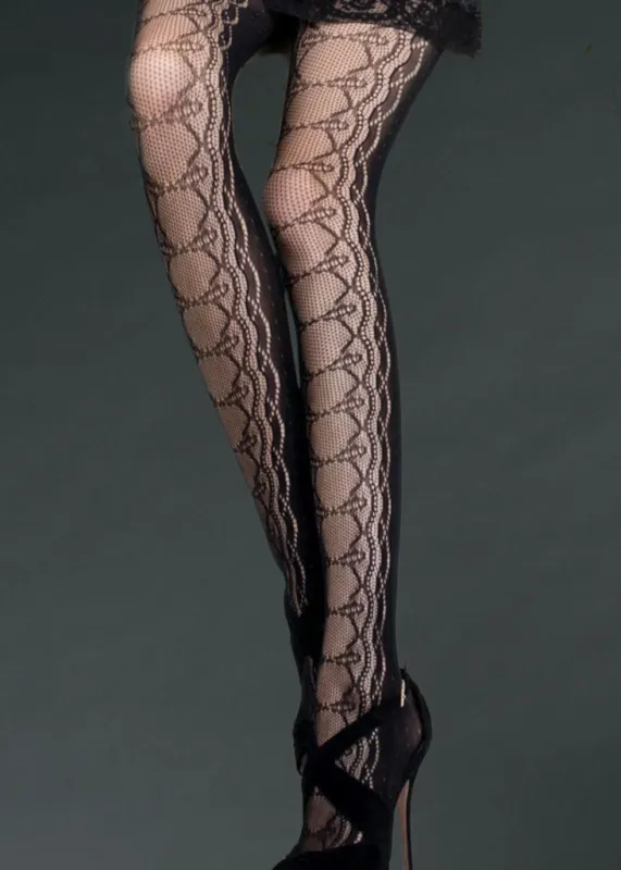 Lace Up Fishnet Tights sold by Pretty Attitude