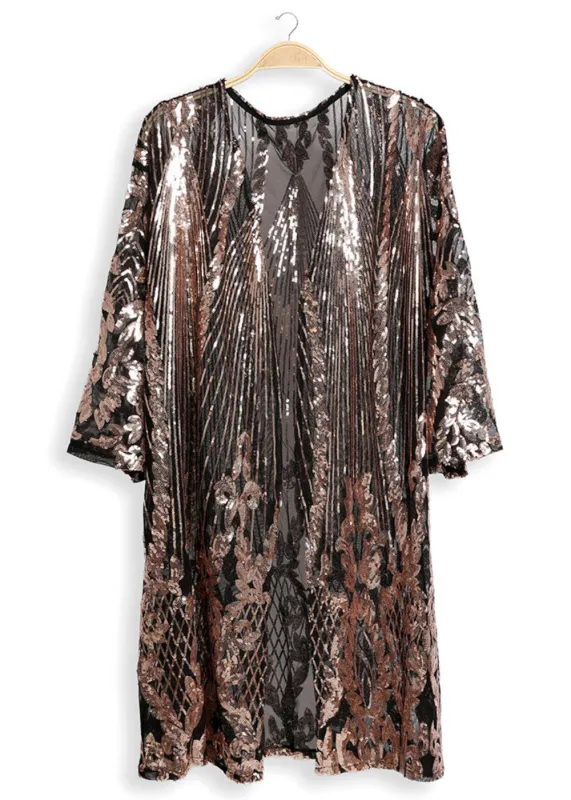 Cosmic Playground Sequin Kimono sold by Pretty Attitude