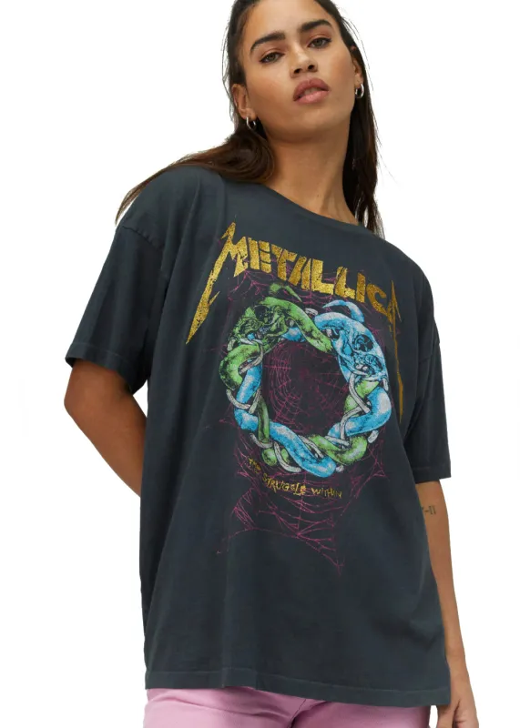 Metallica The Struggle Within Band Tee by Daydreamer LA sold by Pretty Attitude
