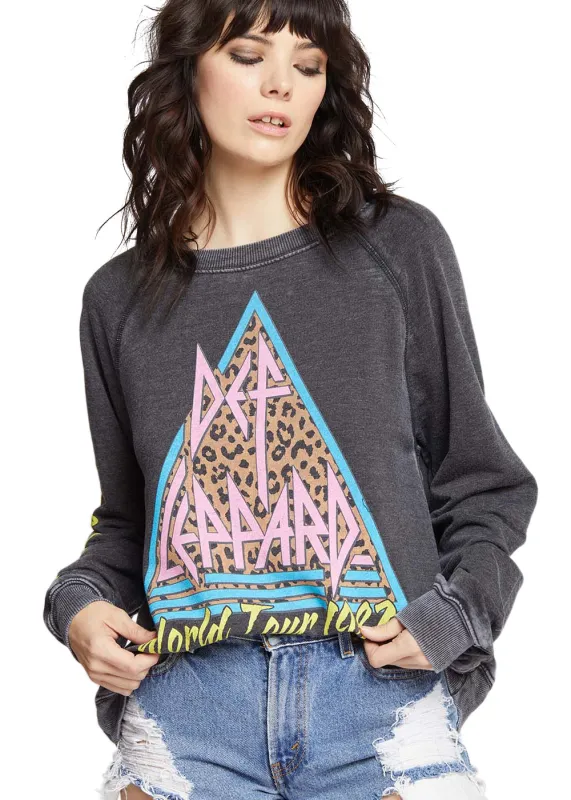 Def Leppard World Tour 1987 Band Sweatshirt by Recycled Karma sold by Pretty Attitude