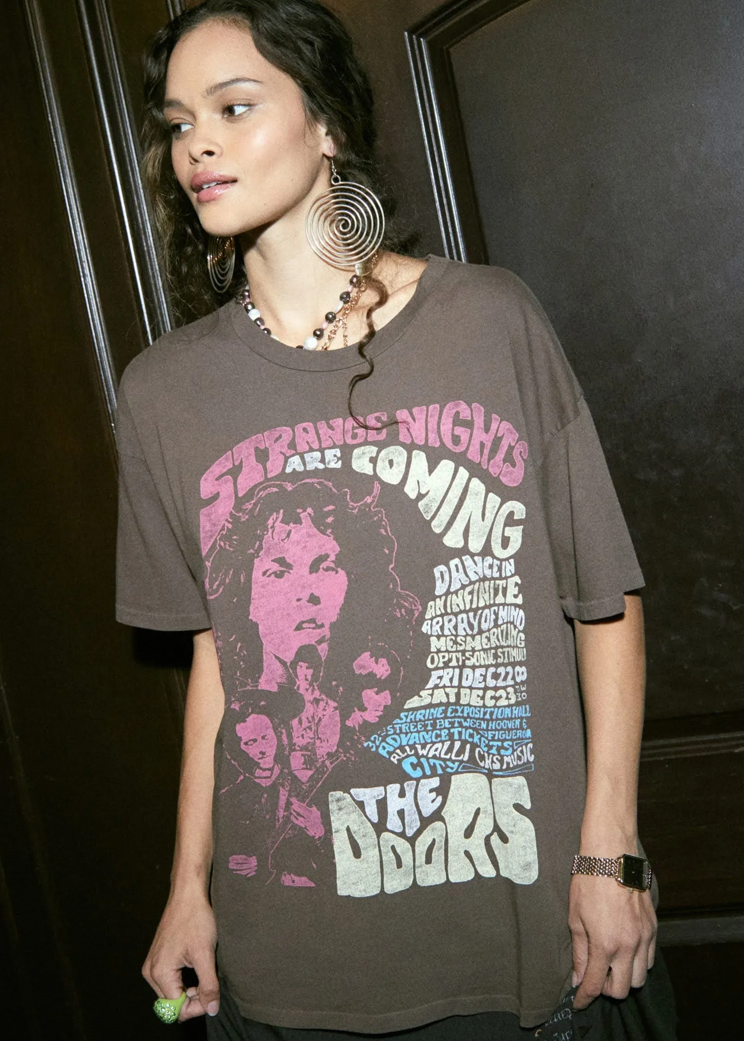 The Doors Strange Nights Are Coming Band Tee by Daydreamer LA sold by Pretty Attitude product image thumbnail 5