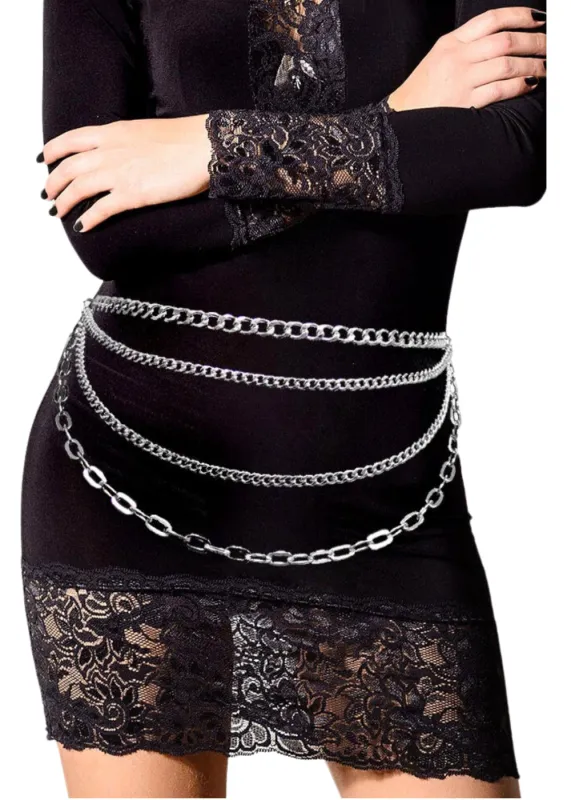 Chain Link Metal Waist Belt sold by Pretty Attitude