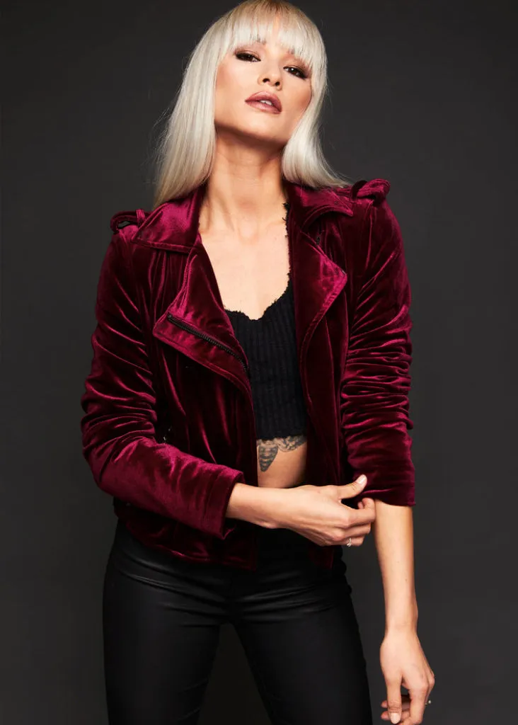 You Could Be Mine Red Velvet Jacket sold by Pretty Attitude