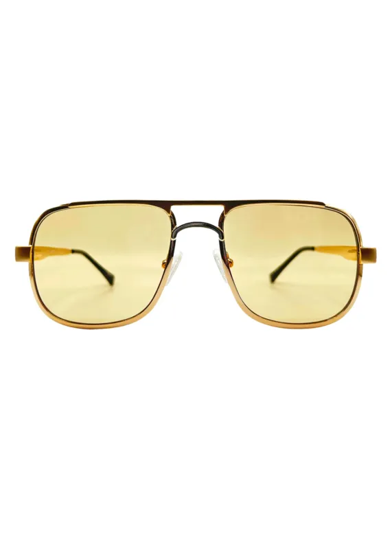 FILLMORE Gold Tan Limited Edition Summer Sunglasses sold by Pretty Attitude