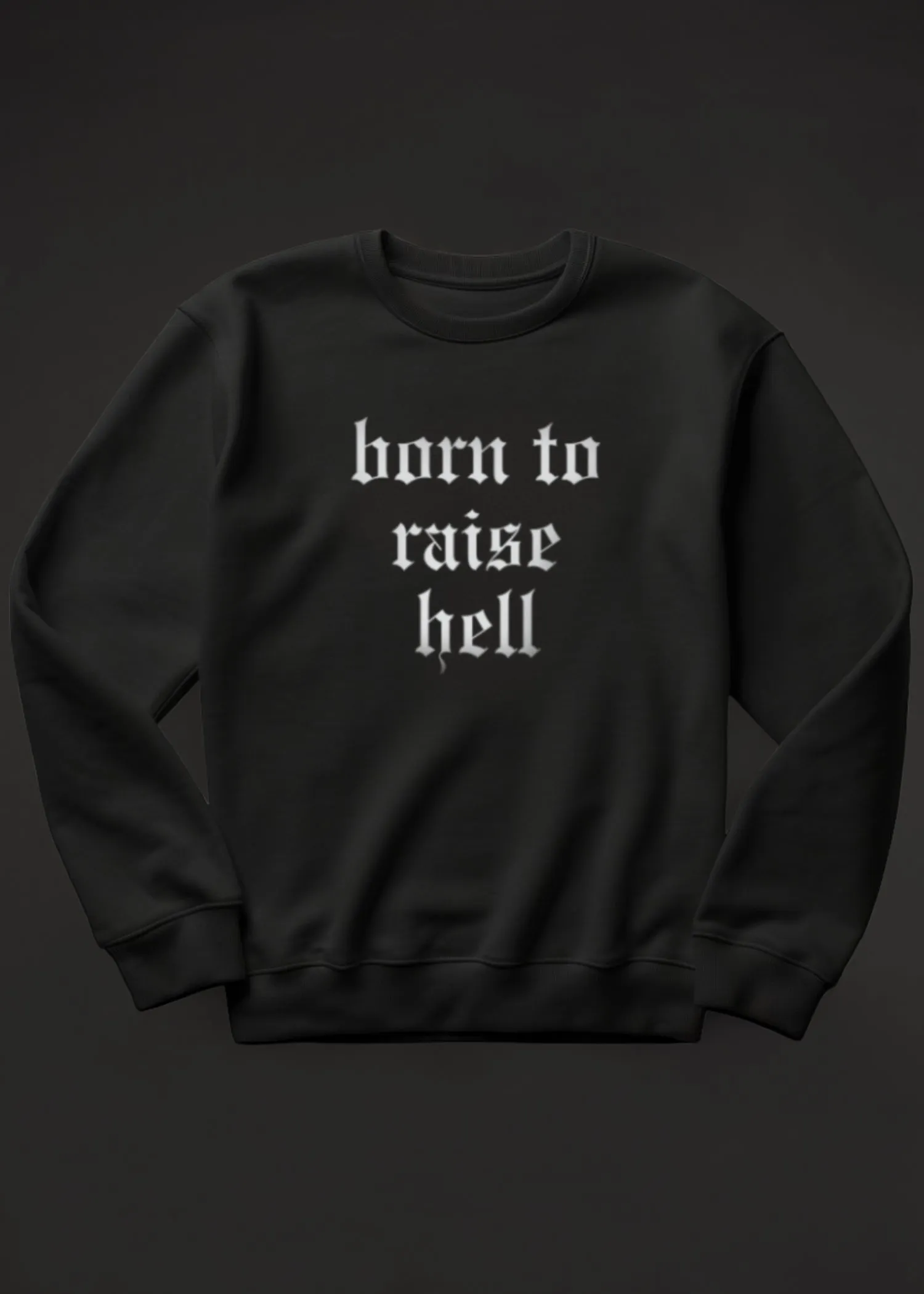 Born to Raise Hell Sweatshirt Rock n Roll Sweater sold by Pretty Attitude