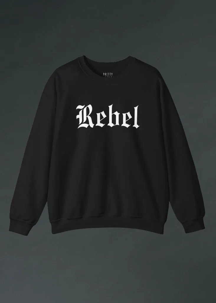 Rebel Sweatshirt Gothic Sweater sold by Pretty Attitude product image thumbnail 2