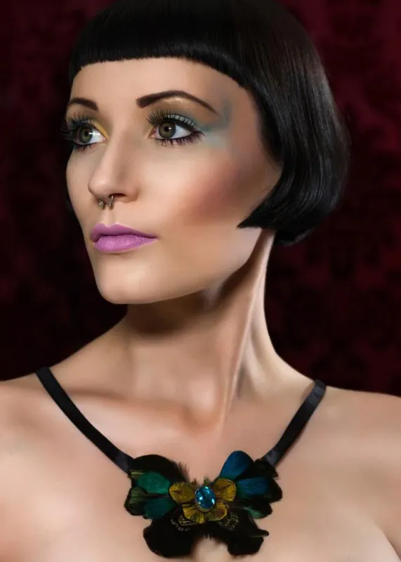 Exotic Bird of Paradise Butterfly Choker Necklace sold by Pretty Attitude