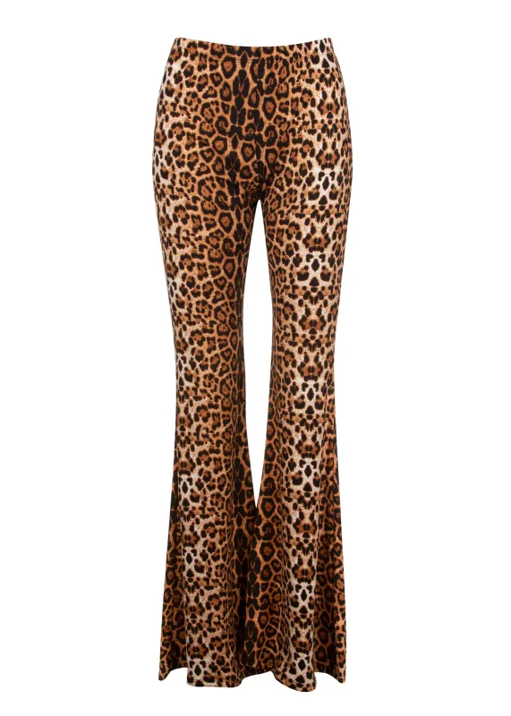 You Are Wild Leopard Print Flare Pants Bell Bottoms sold by Pretty Attitude