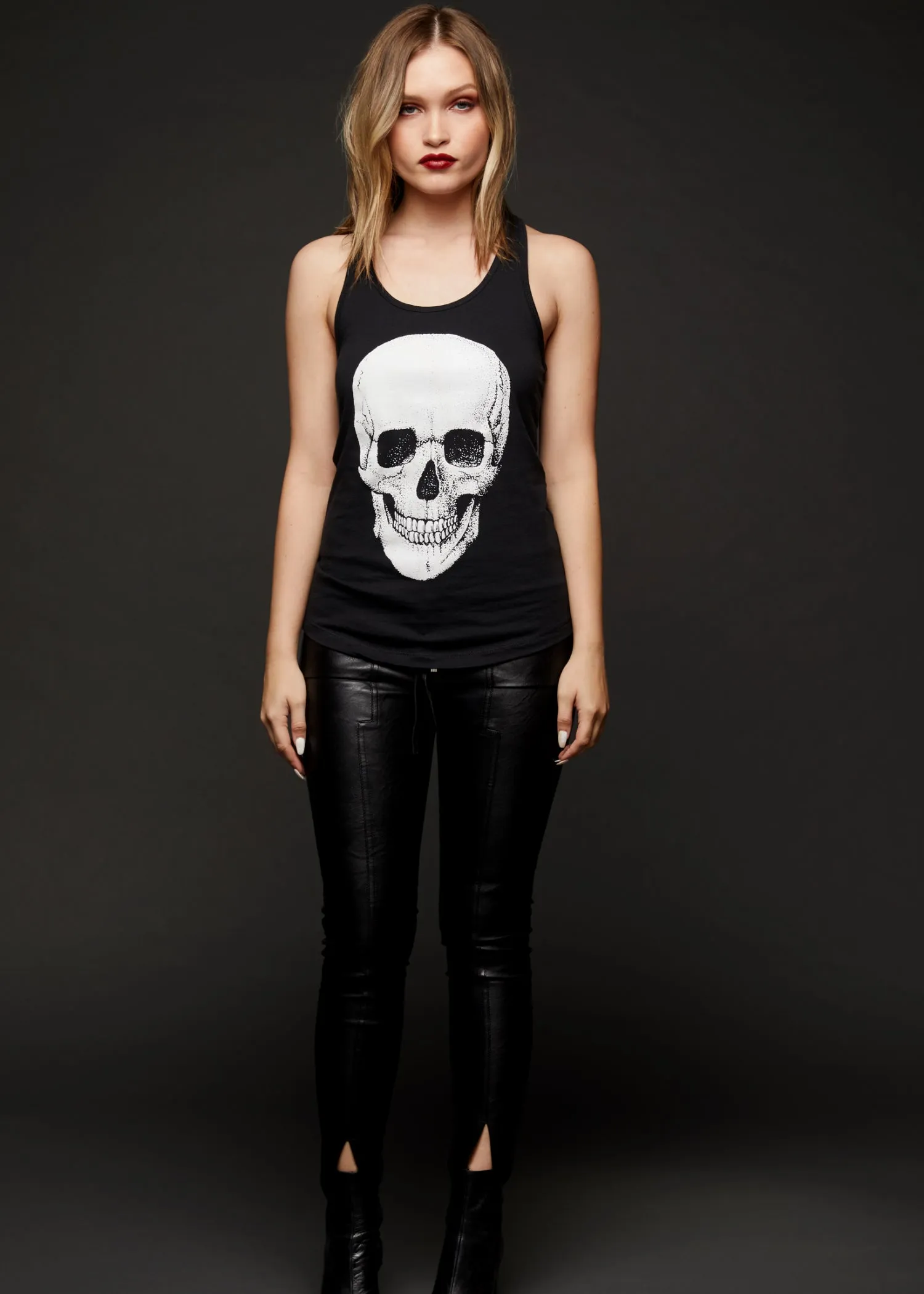 Highway to Hell Black Skull Tank Top sold by Pretty Attitude product image thumbnail 3