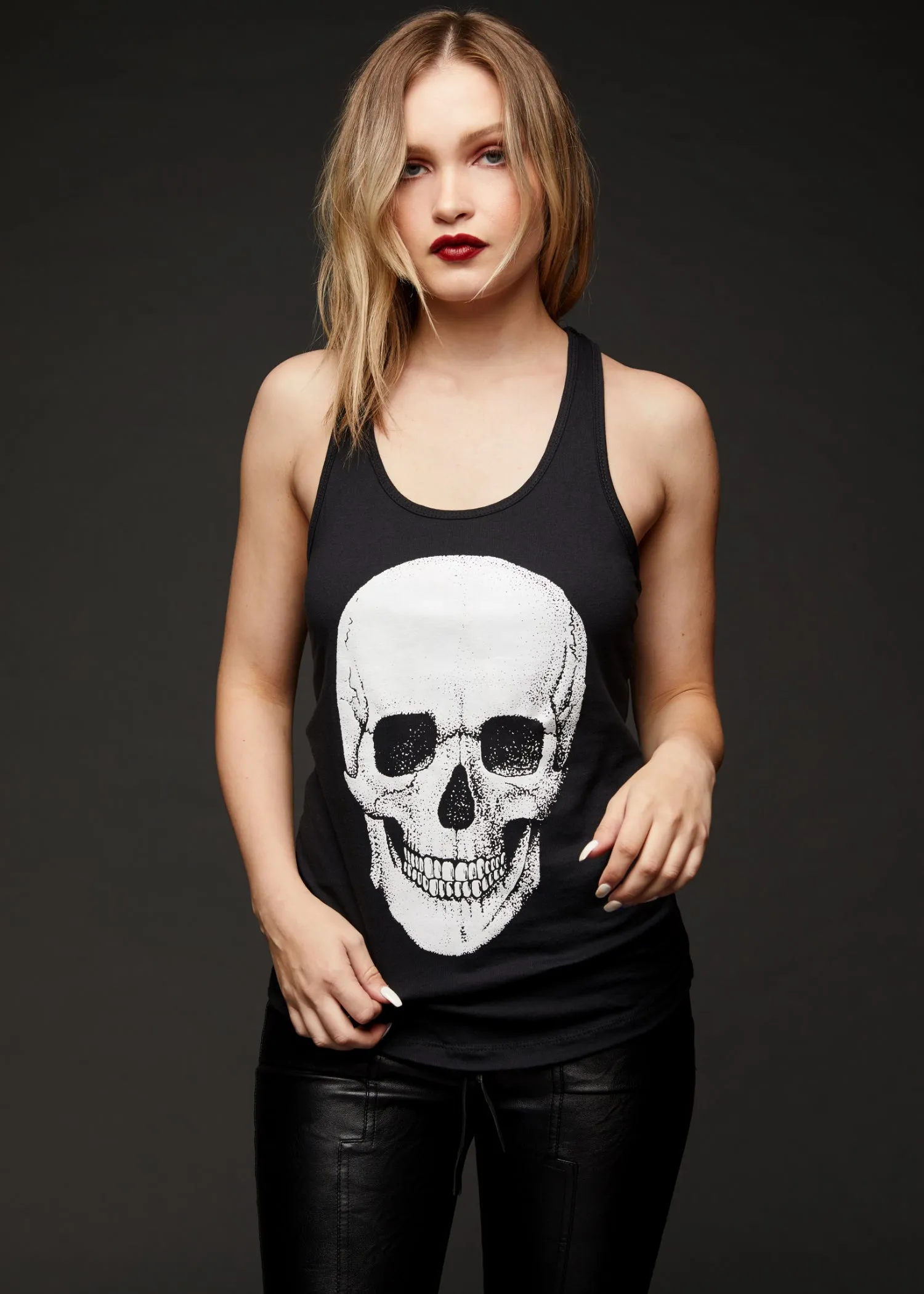 Highway to Hell Black Skull Tank Top sold by Pretty Attitude product image thumbnail 2