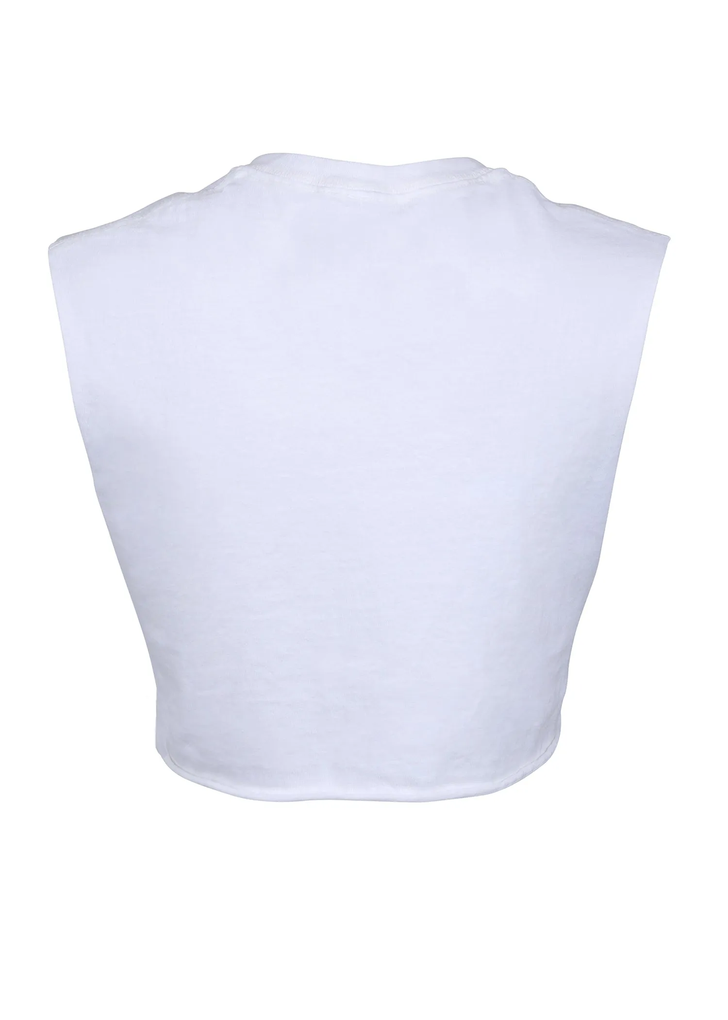 White Blondie Cropped Tee by Goodie Two Sleeves sold by Pretty Attitude product image thumbnail 4