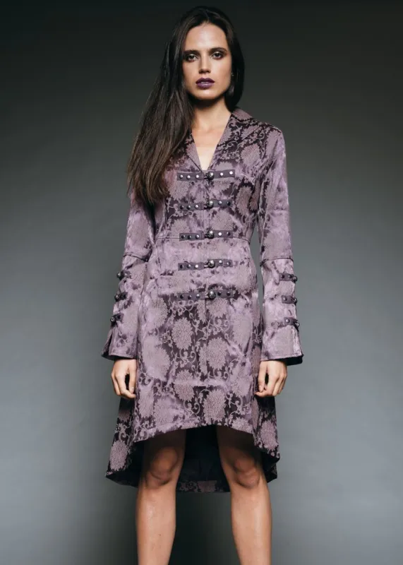 Purple Gothic Coat Victorian Steampunk Jacket made by Pretty Attitude