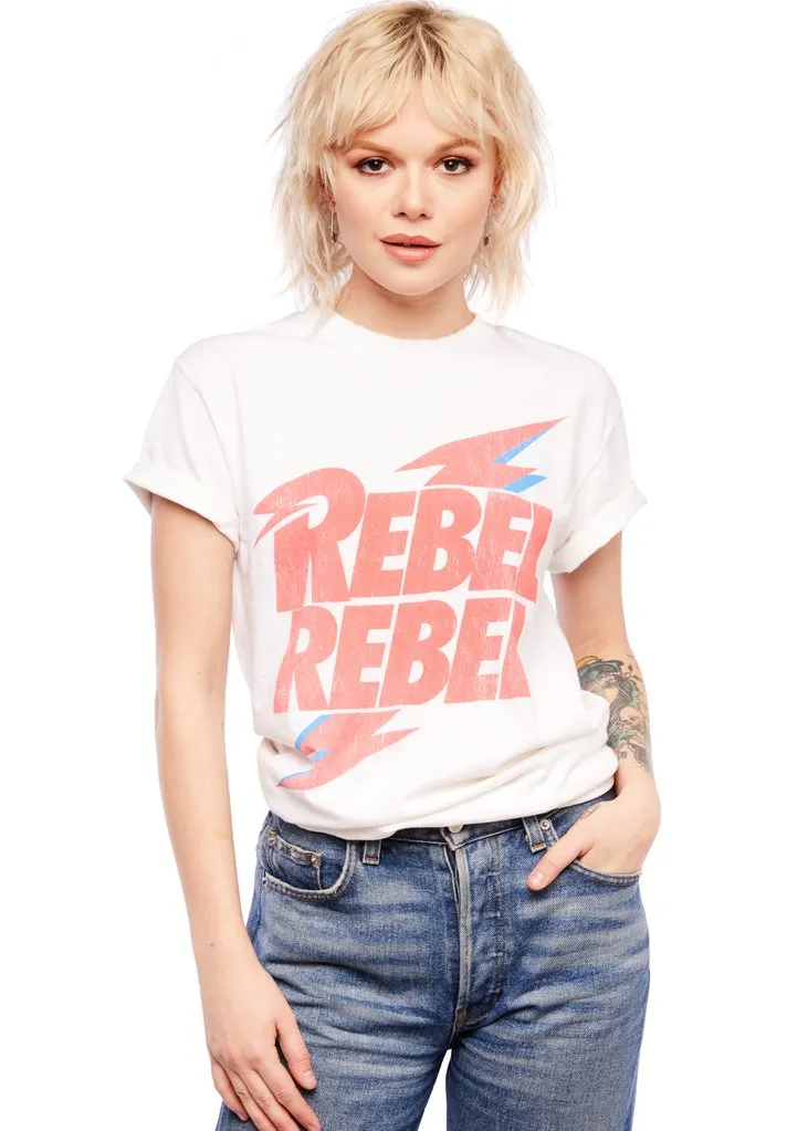 Rebel Rebel David Bowie Tee sold by Pretty Attitude product image thumbnail 2