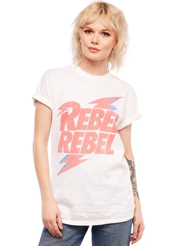Rebel Rebel David Bowie Tee sold by Pretty Attitude product image thumbnail 3