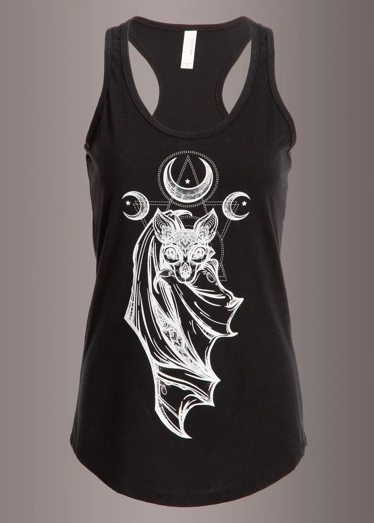 Midnight Hour Bat Loose Fit Tank Top sold by Pretty Attitude product image thumbnail 4