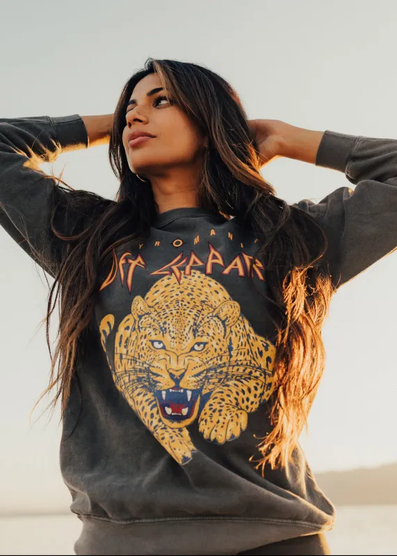 Def Leppard Upcycled Sweatshirt sold by Pretty Attitude
