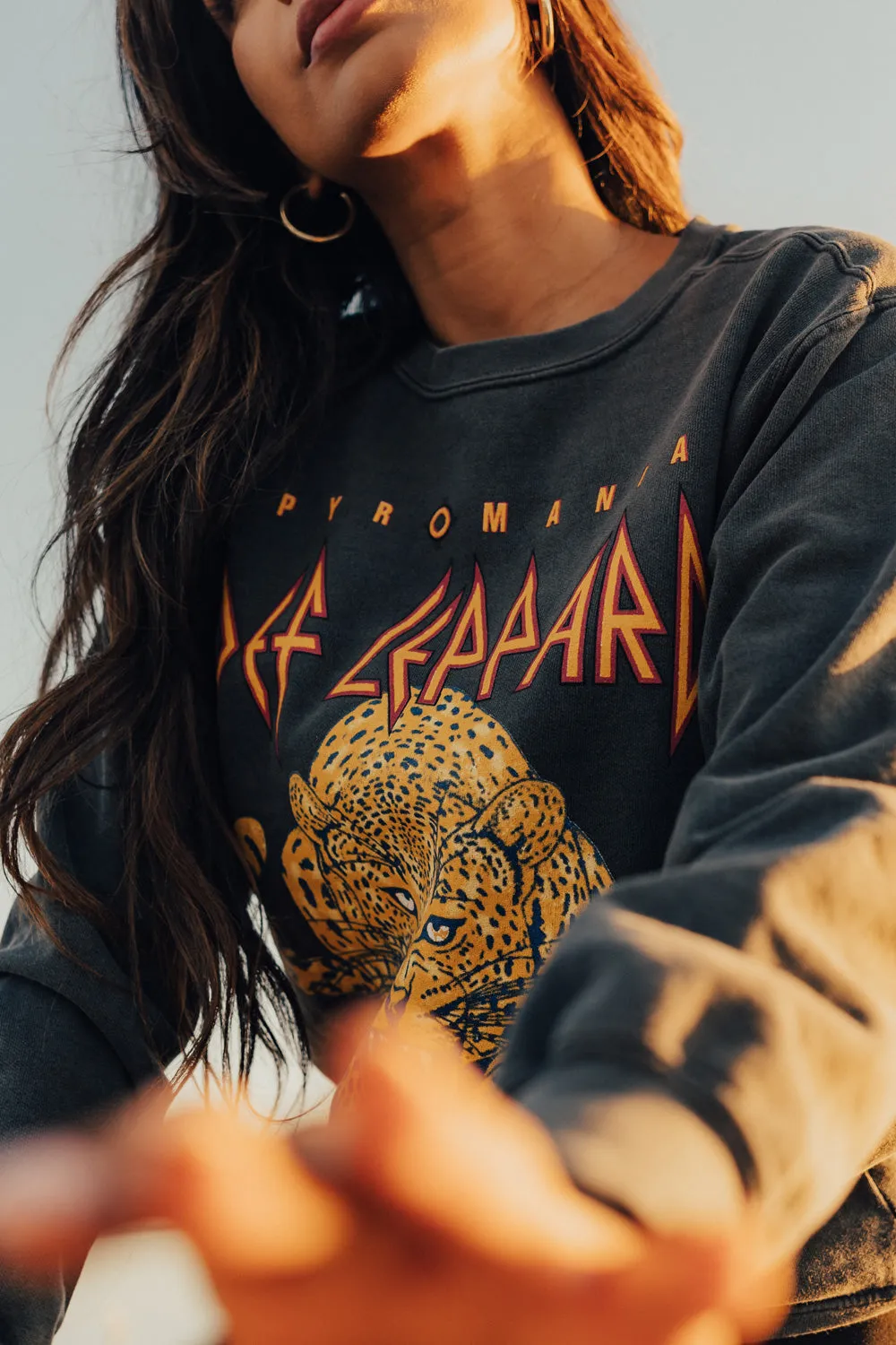 Def Leppard Upcycled Sweatshirt sold by Pretty Attitude product image thumbnail 3