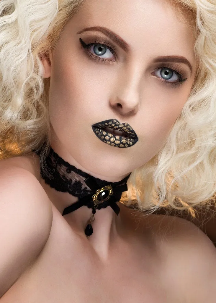 Eternal Love Black Lace Choker Necklace sold by Pretty Attitude product image thumbnail 2