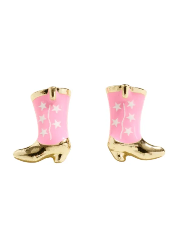 Dolly Cowboy Boots Star Earrings sold by Pretty Attitude