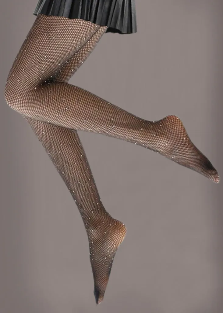 Crystal Black Fishnet Tights sold by Pretty Attitude product image thumbnail 2