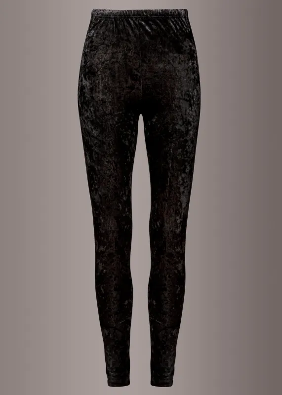 Black Velvet Leggings sold by Pretty Attitude
