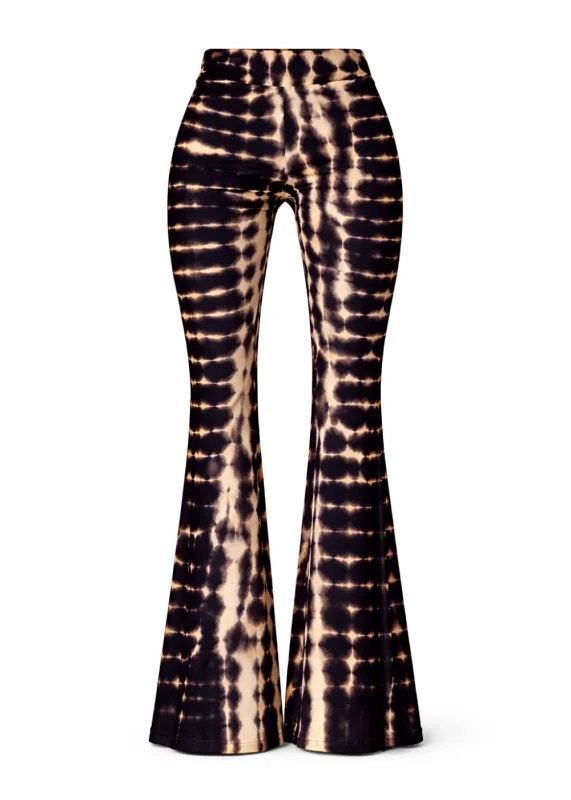 Come Together Black and White Tie Dye Flared Bell Bottoms sold by Pretty Attitude