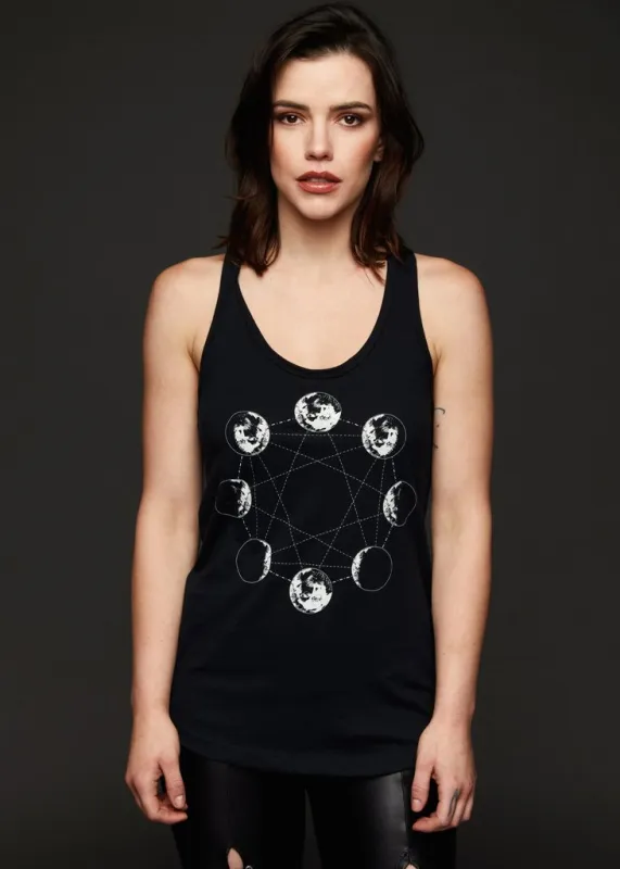 Twilight Galaxy Moon Phases Tank Top sold by Pretty Attitude
