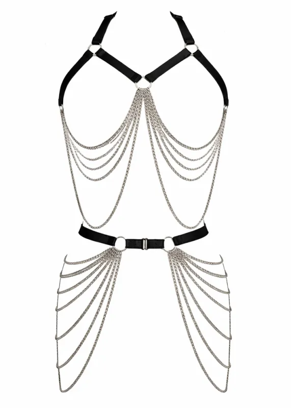 Metal Layered Chain Body Harness Set made by Pretty Attitude