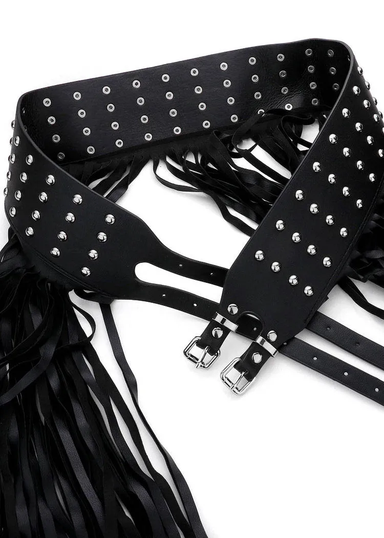Studded Fringe Waist Belt sold by Pretty Attitude product image thumbnail 2