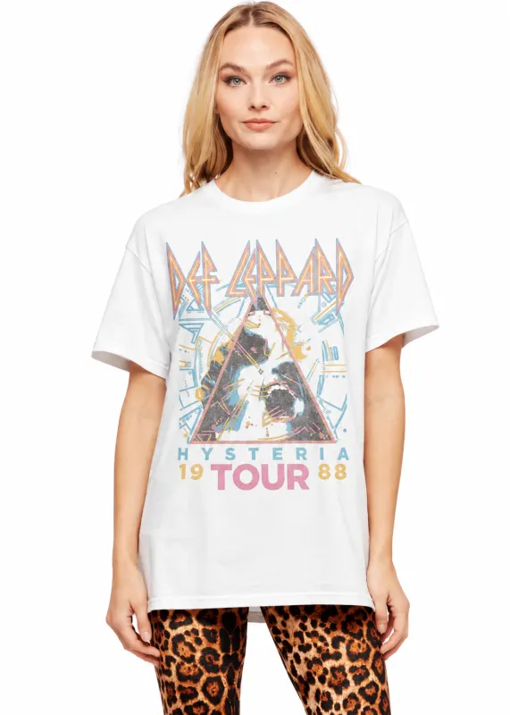 Def Leppard 1988 Hysteria Tour Oversized Band Tee made by Pretty Attitude