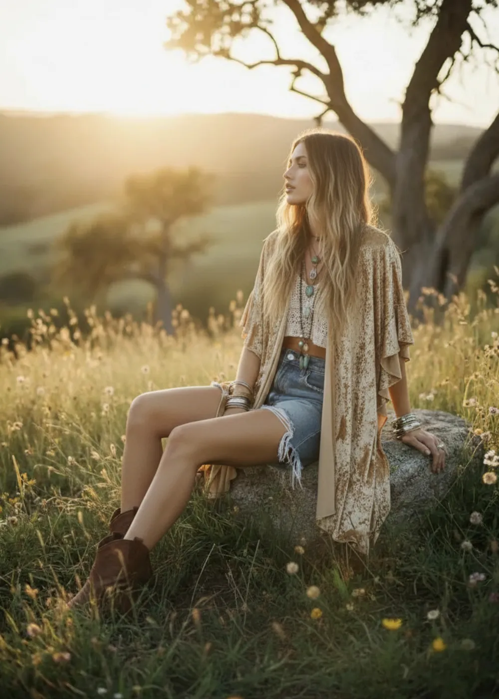 The Hendrix Gold Crushed Velvet Kimono sold by Pretty Attitude product image thumbnail 3