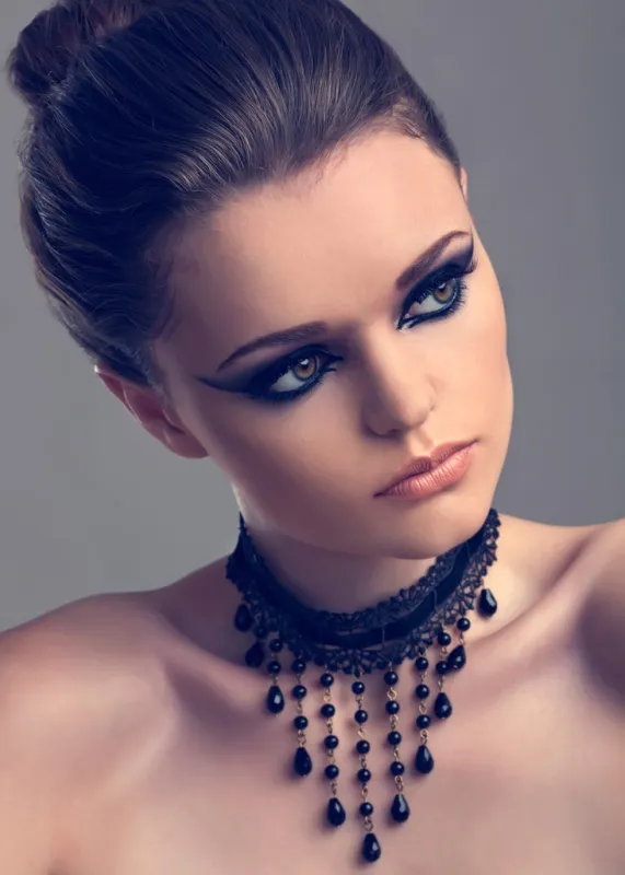 Keep It Real Black Lace Goth Choker Necklace made by Pretty Attitude