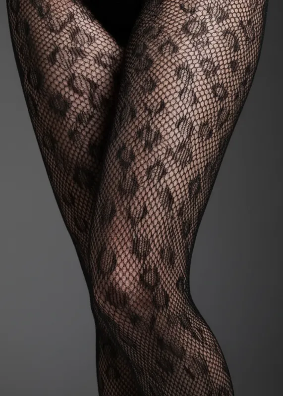 Leopard Queen Fishnet Tights made by Pretty Attitude