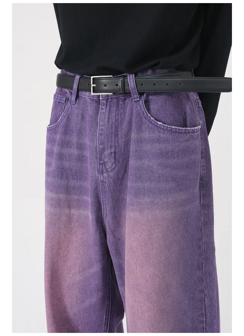 Men’s Wide Leg Straight Baggy Jeans Y2K Streetwear Hip Hop Loose Fit Denim Pants sold by Good American Jeans product image thumbnail 5