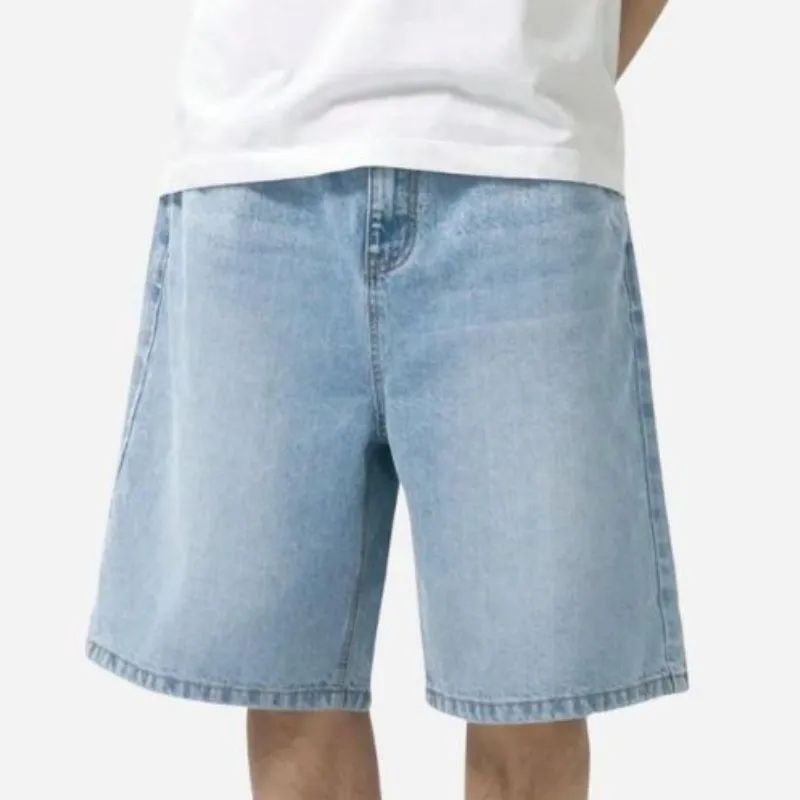 Men’s Baggy Jean Shorts Wide Leg Jorts Streetwear Hip Hop Denim Shorts sold by Good American Jeans