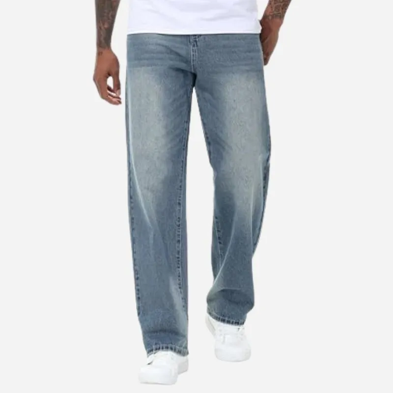 Men’s Loose Fit Straight Wide Leg Jeans Casual Baggy Denim Pants sold by Good American Jeans