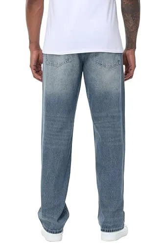Men’s Loose Fit Straight Wide Leg Jeans Casual Baggy Denim Pants sold by Good American Jeans product image thumbnail 2