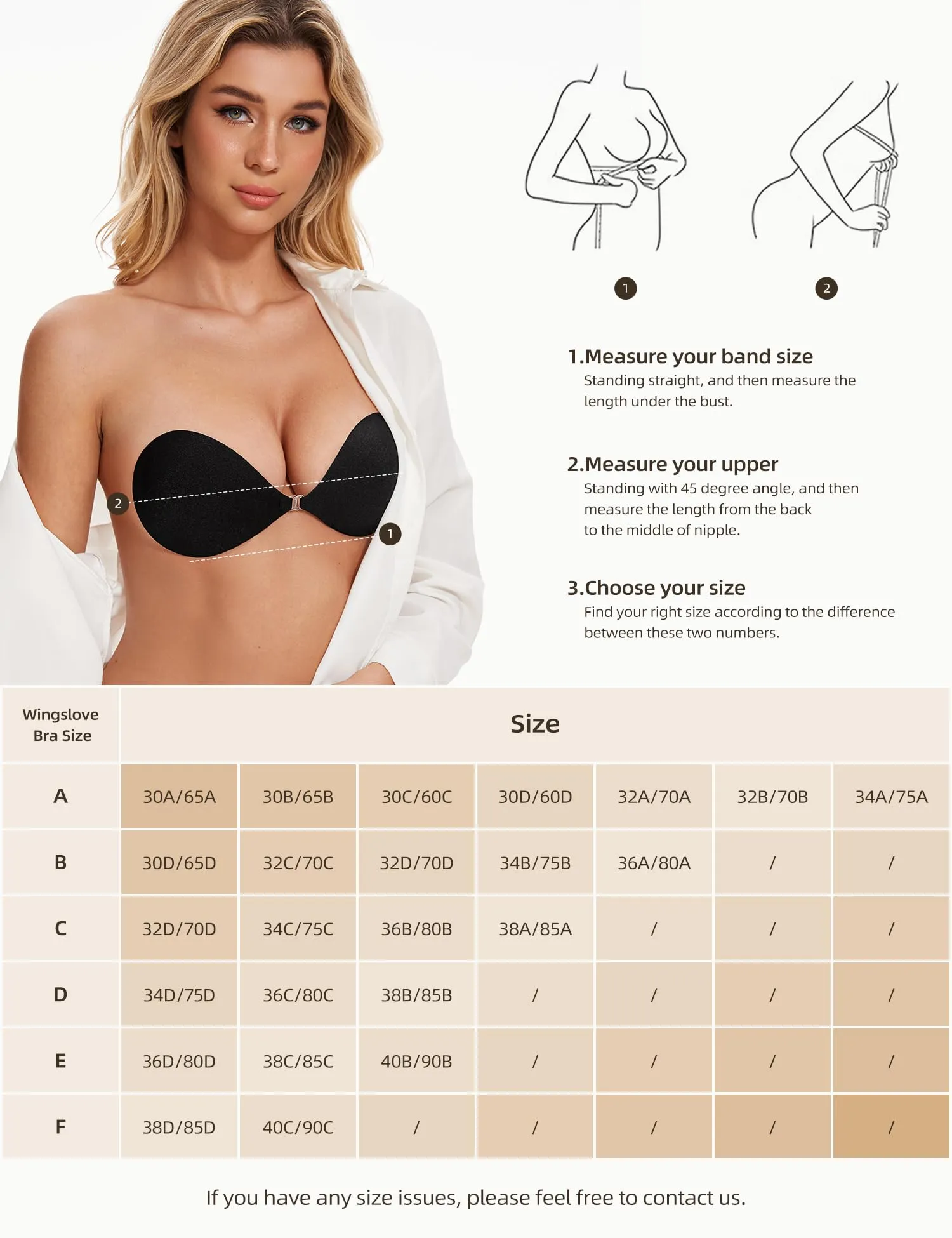 Adhesive Strapless Bra for Women Sticky Invisible Push up Silicone Bra sold by Good American Jeans product image thumbnail 5
