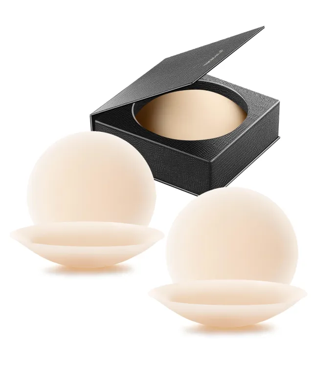 2 Pairs Seamless Bra Silicone Nipple Pasties Women Sticky Breast Petals sold by Good American Jeans